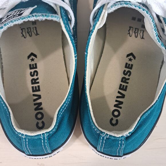 Converse All Star Chuck Taylor Low Top Blue Lagoon Shoe Men's 6 Women's 8 - Picture 9 of 11